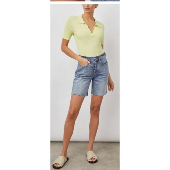NWT The Rails Beachwood Bermuda Jean Shorts-sz 24 - Picture 1 of 10